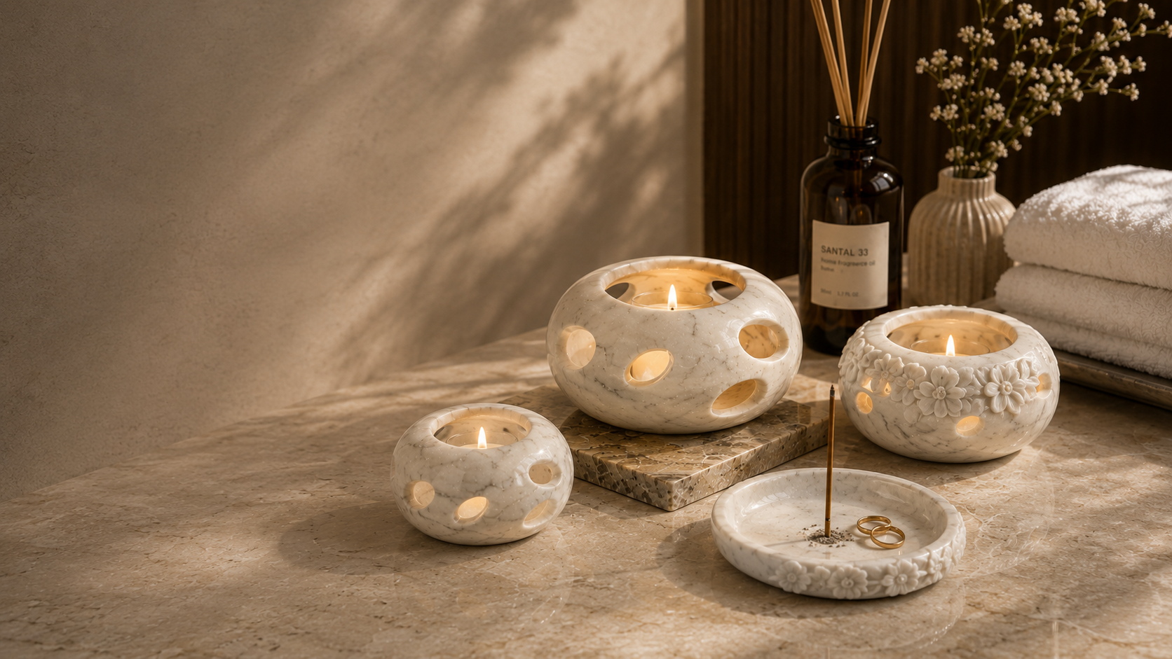 LITHORA Snow White Signature Series group scene with four defined stone objects